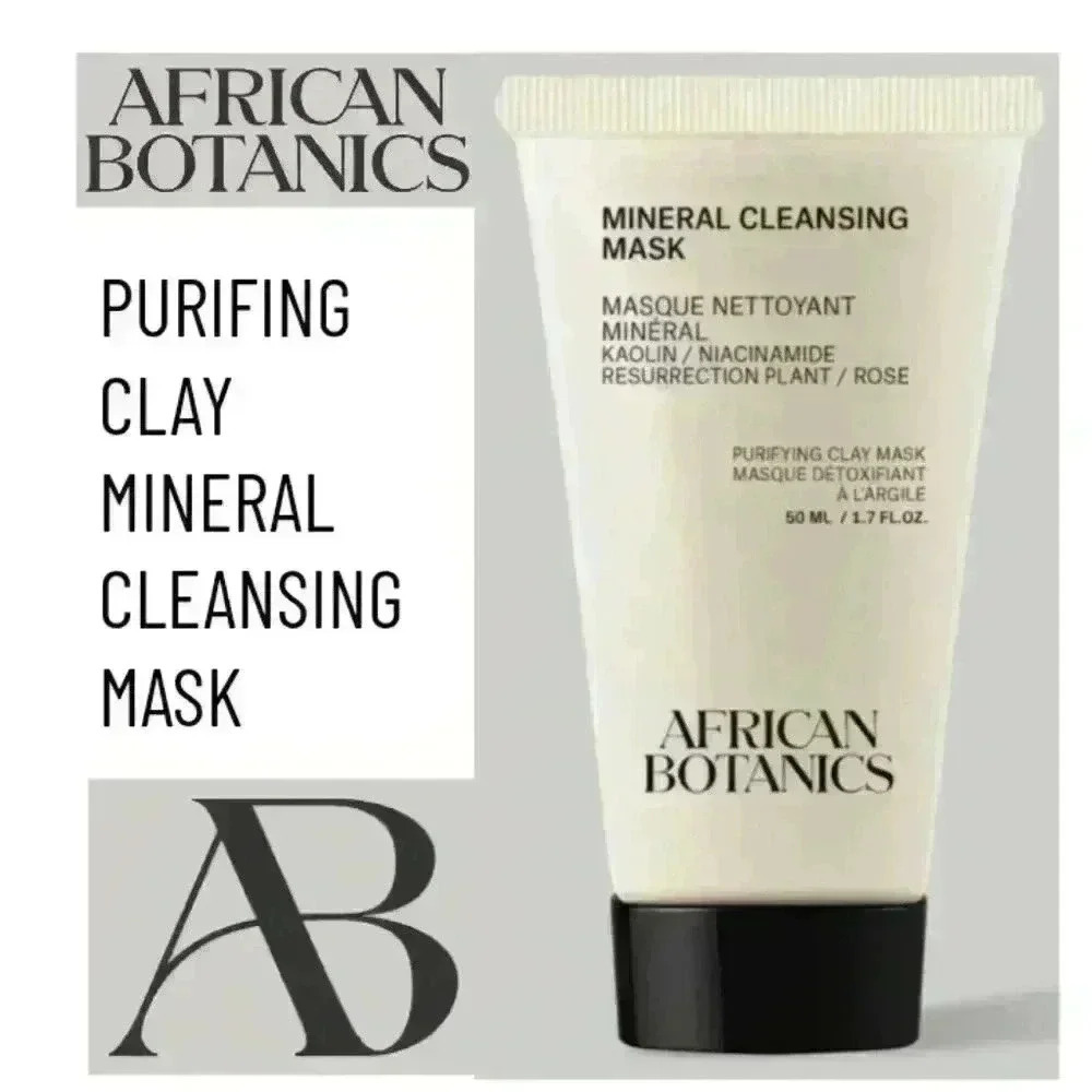 African Botanicals Purifying Cool Clay Mineral Cleansing Mask